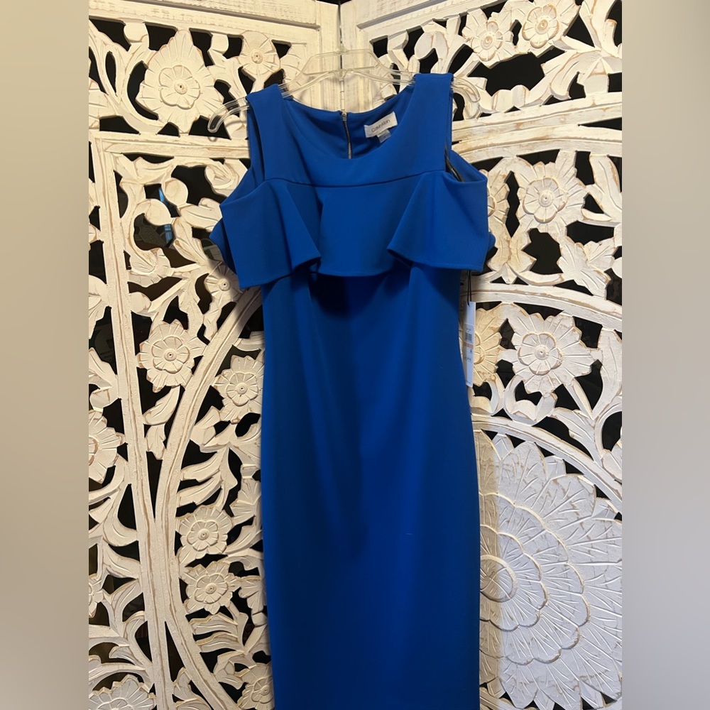 NWT Calvin Klein royal blue dress - Picture 1 of 6